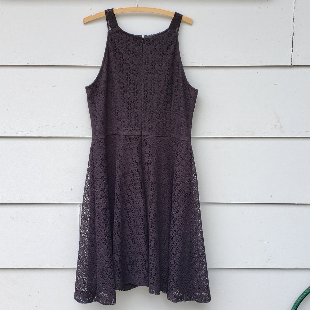 London Times Black Lace Sleeveless Dress - 16 - Picture 7 of 8